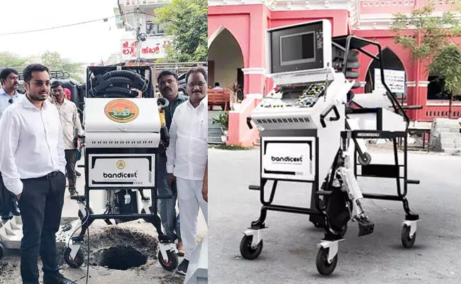 ಯಂತ್ರಚಾಲಿತ ರೋಬೋಟಿಕ್ ಸ್ಕ್ಯಾವೆಂಜರ್ ಬ್ಯಾಂಡಿಕೂಟ್‌ಗೆ ಚಾಲನೆ ನೀಡಿದ ಆಯುಕ್ತ ಜುಬೀನ್