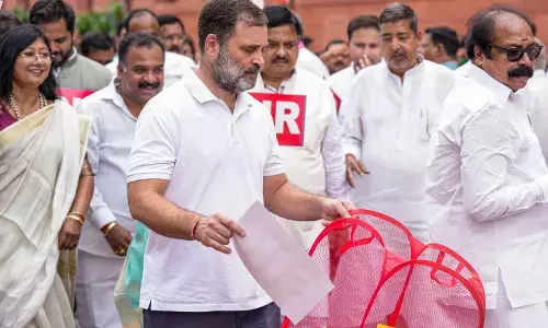 PHOTOS | ಎಸ್‌ಐಆರ್ ಪೋಸ್ಟರ್‌ಗಳನ್ನು ಹರಿದು ಕಸದ ಬುಟ್ಟಿಗೆ ಎಸೆದ ವಿಪಕ್ಷಗಳ ಸಂಸದರು