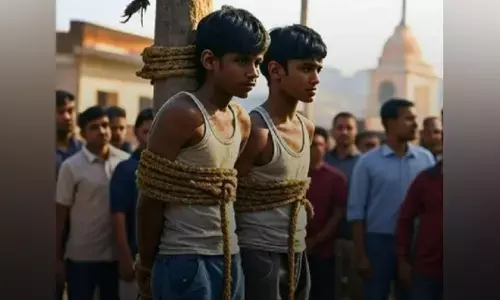 ಉತ್ತರ ಪ್ರದೇಶ | ಇಬ್ಬರು ದಲಿತ ಯುವಕರನ್ನು ಕಂಬಕ್ಕೆ ಕಟ್ಟಿ ಥಳಿಸಿದ ಗುಂಪು