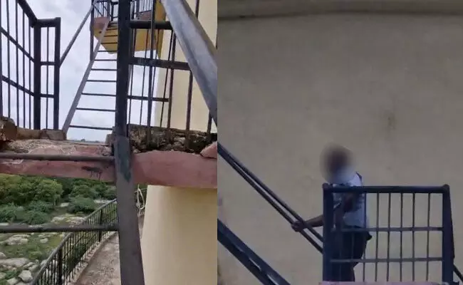 ರಾಯಚೂರು | ವಿಕಲಚೇತನ ಯೋಜನೆಯಡಿ ತ್ರಿಚಕ್ರ ವಾಹನಕ್ಕೆ ನಿರಾಕರಣೆ; ಟ್ಯಾಂಕ್ ಮೇಲಿನಿಂದ ಜಿಗಿದು ಆತ್ಮಹತ್ಯೆಗೆ ಮುಂದಾದ ವ್ಯಕ್ತಿಯ ರಕ್ಷಣೆ