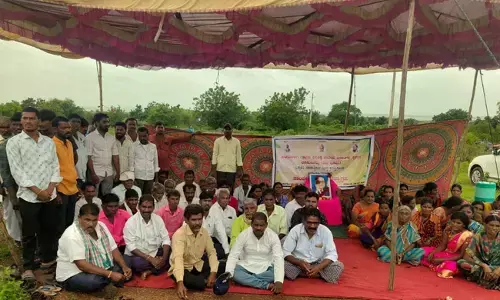 ಬೀದರ್ | ದಲಿತರ ರುದ್ರಭೂಮಿ ಒತ್ತುವರಿ ಆರೋಪ : ಪ್ರತಿಭಟನೆ