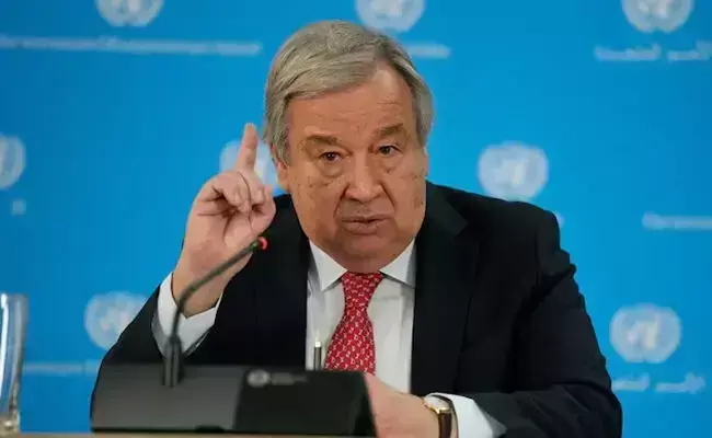 ವಿಶ್ವಸಂಸ್ಥೆ ಪ್ರಧಾನ ಕಾರ್ಯದರ್ಶಿ ಆ್ಯಂಟೊನಿಯ್ ಗುಟೆರಸ್