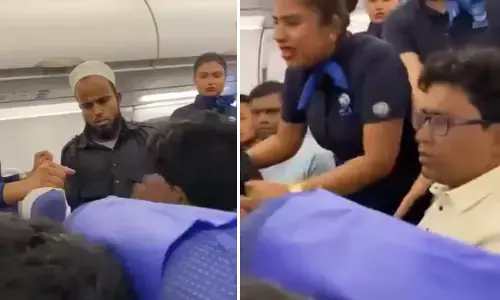 ಇಂಡಿಗೊ ವಿಮಾನದಲ್ಲಿ ಸಹ ಪ್ರಯಾಣಿಕನಿಗೆ ಕಪಾಳ ಮೋಕ್ಷ ಮಾಡಿದ ವ್ಯಕ್ತಿ: ವೀಡಿಯೋ ವೈರಲ್