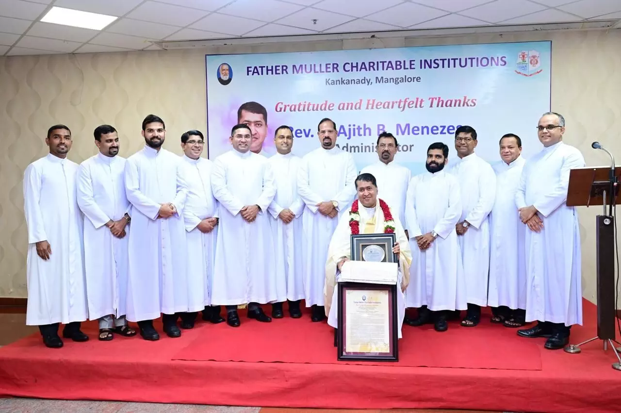 ಫಾದರ್ ಮುಲ್ಲರ್ ಕಾಲೇಜ್ ಆಫ್ ಅಲೈಡ್ ಹೆಲ್ತ್ ಸೈನ್ಸಸ್‌ನ ಆಡಳಿತಾಧಿಕಾರಿಯಾಗಿದ್ದ ಫಾದರ್ ಅಜಿತ್ ಮಿನೇಜಸ್‌ಗೆ ವಿದಾಯ