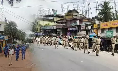 ಬಂಟ್ವಾಳ: ಆರ್‌ಎಎಫ್ ಪಡೆ, ಸ್ಥಳೀಯ ಪೊಲೀಸರಿಂದ ಪಥ ಸಂಚಲನ