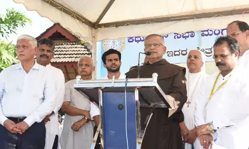 ಮಂಗಳೂರು: ಕ್ರೈಸ್ತ ಸನ್ಯಾಸಿನಿಯರ ಬಂಧನ ವಿರೋಧಿಸಿ ಛತ್ತೀಸ್‌ಗಢ ಸರಕಾರದ ವಿರುದ್ಧ ಪ್ರತಿಭಟನೆ