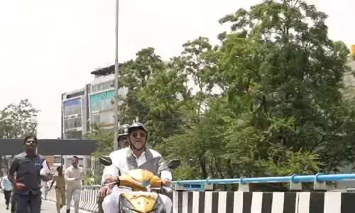 ಡಿ.ಕೆ.ಶಿವಕುಮಾರ್ ಓಡಿಸಿದ್ದ ಸ್ಕೂಟರ್‌ ಮೇಲಿನ 18,500 ದಂಡ ಬಾಕಿ ವಸೂಲಿ