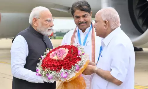ಬೆಂಗಳೂರಿಗೆ ಆಗಮಿಸಿದ ಪ್ರಧಾನಿ ಮೋದಿ