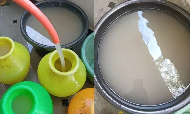 ರಾಯಚೂರು ಮಹಾನಗರ ಪಾಲಿಕೆಯಿಂದ ಕೆಸರು ಮಿಶ್ರಿತ ನೀರು ಪೂರೈಕೆ : ಸಾರ್ವಜನಿಕರ‌ ಆಕ್ರೋಶ