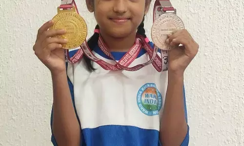 ರಾಜ್ಯ ಮಟ್ಟದ ಕಿಕ್ ಬಾಕ್ಸಿಂಗ್ ಕ್ರೀಡಾಕೂಟ: ಪ್ರಣವಿ ರಾಮಚಂದ್ರ ಕಿಣಿಗೆ ಚಿನ್ನ, ಬೆಳ್ಳಿಯ ಪದಕ