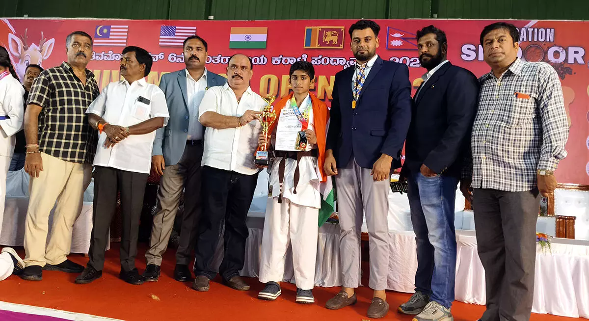 ಅಂತಾರಾಷ್ಟ್ರೀಯ ಕರಾಟೆ ಚಾಂಪಿಯನ್ ಶಿಪ್: ರಯ್ಯಾನ್ ಗೆ 2 ಚಿನ್ನದ ಪದಕ