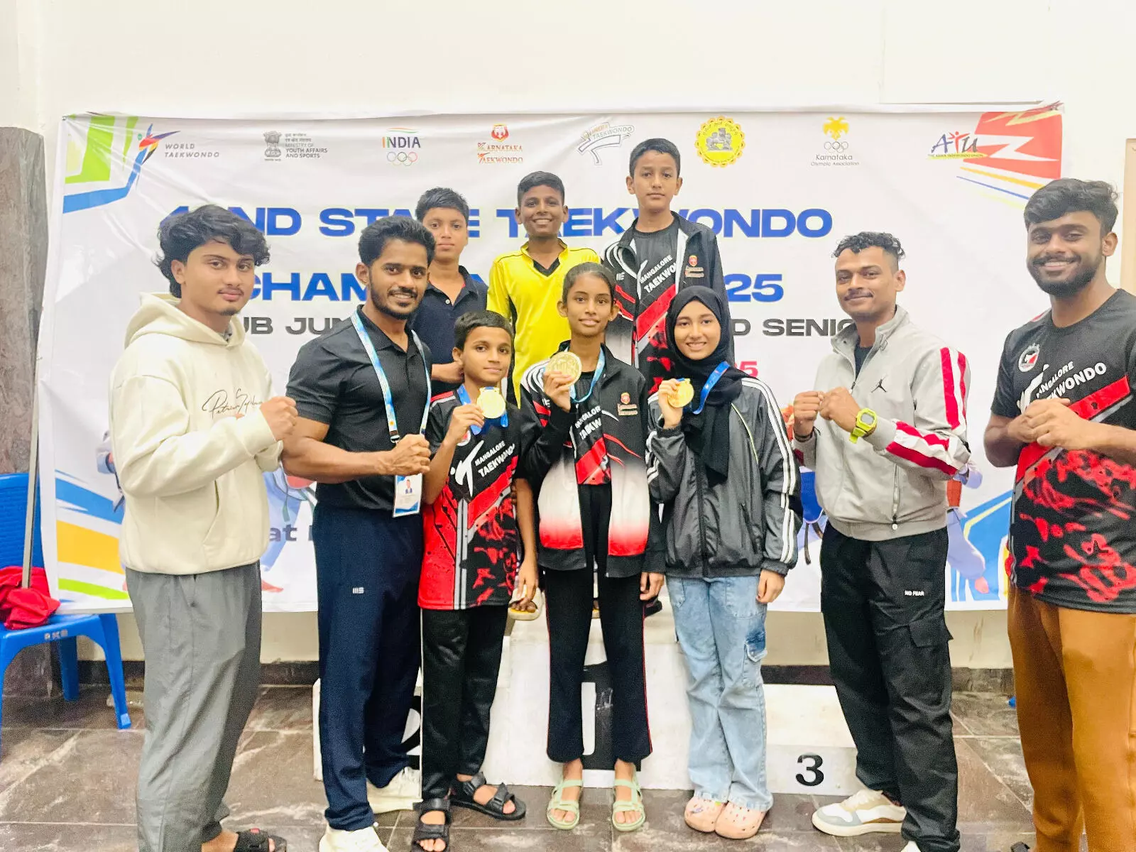 ಟೇಕ್ವಾಂಡೋ ಚಾಂಪಿಯನ್ ಶಿಪ್ : ದ.ಕ. ಜಿಲ್ಲೆಯ ಪಟುಗಳಿಂದ ಅಪೂರ್ವ ಪ್ರದರ್ಶನ ಟೇಕ್ವಾಂಡೋ ಚಾಂಪಿಯನ್ ಶಿಪ್ : ದ.ಕ. ಜಿಲ್ಲೆಯ ಪಟುಗಳಿಂದ ಅಪೂರ್ವ ಪ್ರದರ್ಶನ