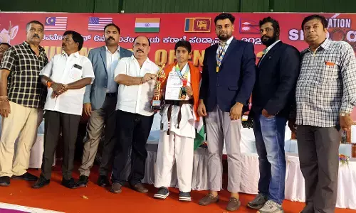 ಅಂತಾರಾಷ್ಟ್ರೀಯ ಕರಾಟೆ ಚಾಂಪಿಯನ್ ಶಿಪ್: ರಯ್ಯಾನ್ ಗೆ 2 ಚಿನ್ನದ ಪದಕ