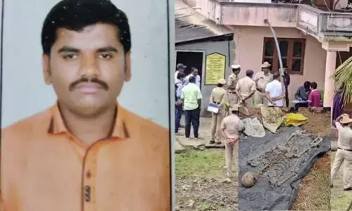 ಹಾಸನ | ಮನೆಯ ಇಂಗುಗುಂಡಿಯಲ್ಲಿ ಮಗನ ಅಸ್ಥಿಪಂಜರ ಪತ್ತೆ: ತಂದೆಯೇ ಕೊಲೆಗೈದು ಹೂತುಹಾಕಿರುವ ಶಂಕೆ