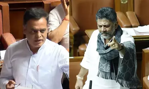 ಭ್ರಷ್ಟಾಚಾರ ಪಿತಾಮಹ ಹೇಳಿಕೆ : ಏಕವಚನದಲ್ಲಿಯೇ ಬೈದಾಡಿಕೊಂಡ ಹಾಲಿ-ಮಾಜಿ ಉಪಮುಖ್ಯಮಂತ್ರಿ