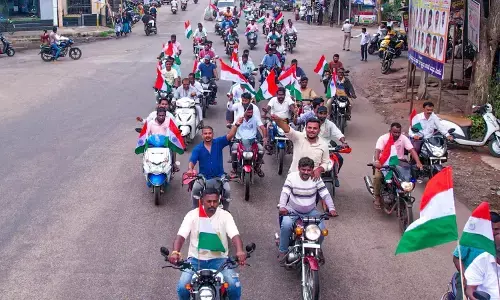ಹೊಸಪೇಟೆಯಲ್ಲಿ ‘ಹರ್‌ಘರ್ ತಿರಂಗ್’ ಜಾಗೃತಿ ಬೈಕ್ ರ‍್ಯಾಲಿ