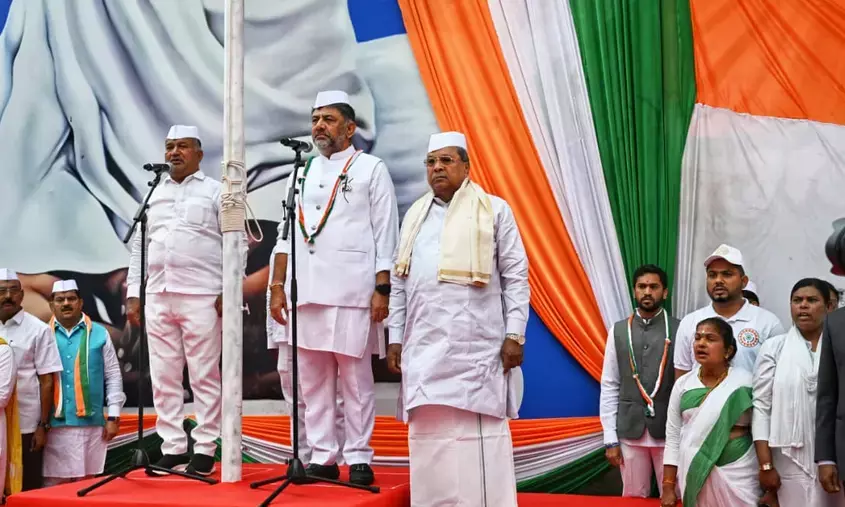 ‘ಸರ್ವಾಧಿಕಾರ ತೊಲಗಿಸುವ ಪ್ರತಿಜ್ಞೆ ಮಾಡಿ’ : ಕಾಂಗ್ರೆಸ್ ಕಾರ್ಯಕರ್ತರಿಗೆ ಡಿಸಿಎಂ ಡಿ.ಕೆ.ಶಿವಕುಮಾರ್ ಕರೆ