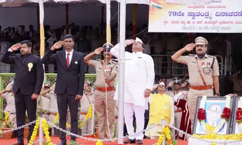 79ನೇ ಸ್ವಾತಂತ್ರೋತ್ಸವ ದಿನಾಚರಣೆ | ಧ್ವಜಾರೋಹಣ ನೆರವೇರಿಸಿದ ಸಚಿವ ಎಂ.ಬಿ.ಪಾಟೀಲ್‌