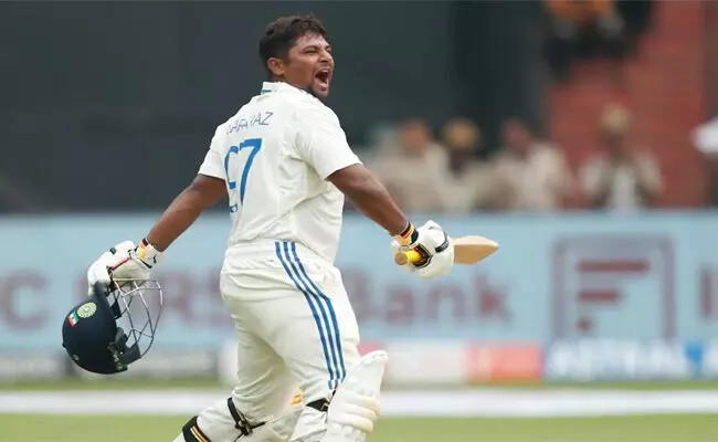 ಬುಚಿ ಬಾಬು ಟ್ರೋಫಿ ಟೂರ್ನಮೆಂಟ್ | ಮುಂಬೈ ಪರ ಮಿಂಚಿನ ಶತಕ ದಾಖಲಿಸಿದ ಸರ್ಫರಾಝ್ ಖಾನ್