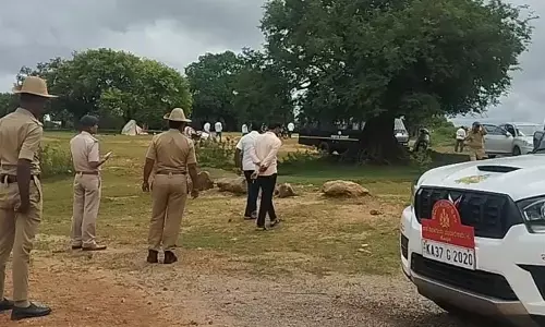 ಕುಕನೂರು | ಪೊಲೀಸರ ಸಮ್ಮುಖದಲ್ಲಿ ಗುದ್ನೇಶ್ವರ ದೇವಸ್ಥಾನದ ಭೂಮಿ ಸರ್ವೇ