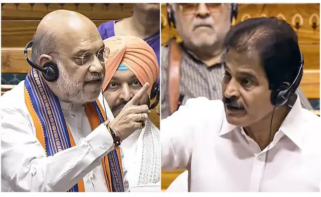 ಲೋಕಸಭೆಯಲ್ಲಿ ಅಮಿತ್ ಶಾ – ಕೆ.ಸಿ. ವೇಣುಗೋಪಾಲ್ ನಡುವೆ ತೀವ್ರ ವಾಗ್ಯುದ್ಧ
