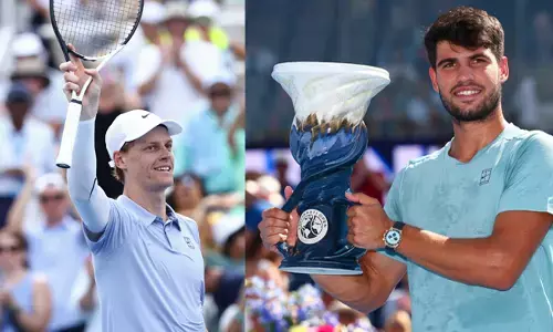 ಎಟಿಪಿ ರ್‍ಯಾಂಕಿಂಗ್: ಅಗ್ರ-2 ಸ್ಥಾನದಲ್ಲಿ ಸಿನ್ನರ್, ಅಲ್ಕರಾಝ್