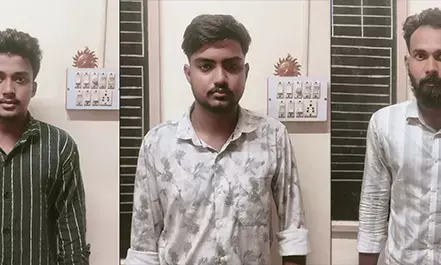 ಉಡುಪಿ| ಪೊಲೀಸರ ಕರ್ತವ್ಯಕ್ಕೆ ಅಡ್ಡಿ; ಕಾರಿಗೆ ಢಿಕ್ಕಿ: ಮೂವರ ಬಂಧನ