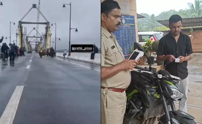 ಶಿವಮೊಗ್ಗ: ಸಿಗಂದೂರು ಸೇತುವೆ ಮೇಲೆ ಬೈಕ್‌ ವ್ಹೀಲಿಂಗ್; ಯುವಕನಿಗೆ 5000ರೂ. ದಂಡ