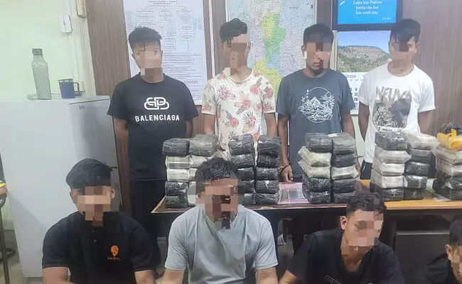 ಮಿಝೋರಾಂ | 75.82 ಕೋ.ರೂ. ಮೌಲ್ಯದ ಮಾದಕ ವಸ್ತು ವಶ ; 8 ಮಂದಿಯ ಬಂಧನ