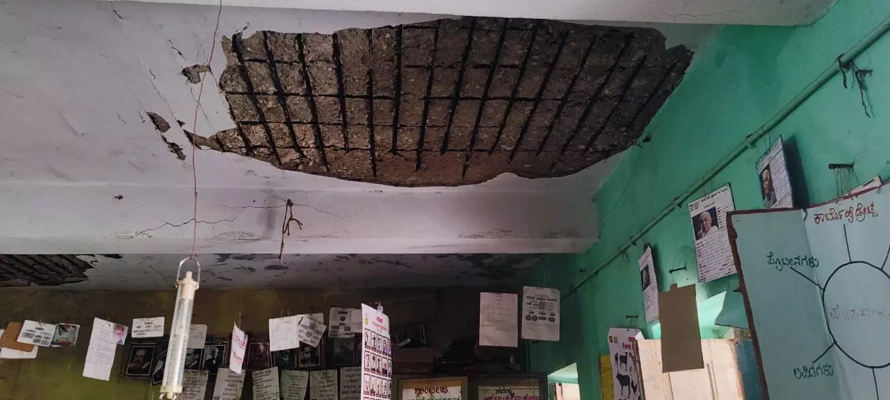 ಸೇಡಂ | ಸರಕಾರಿ ಶಾಲೆಯ ಮೇಲ್ಛಾವಣಿ ಕುಸಿತ; ಮೂವರು ವಿದ್ಯಾರ್ಥಿಗಳಿಗೆ ಗಾಯ