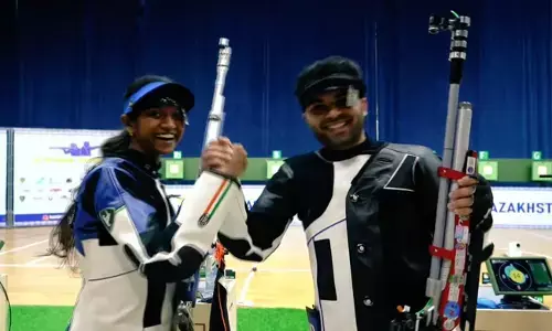 ಏಶ್ಯನ್ ಶೂಟಿಂಗ್ ಚಾಂಪಿಯನ್‌ ಶಿಪ್ಸ್ | ಅರ್ಜುನ್-ಇಳವೆನಿಲ್ ಜೋಡಿಗೆ ಚಿನ್ನ