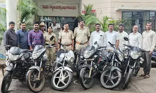 ಕಲಬುರಗಿ | ಬೈಕ್ ಕಳ್ಳತನ ಪ್ರಕರಣ : ಆರೋಪಿಯ ಬಂಧನ; 2.75 ಲಕ್ಷ ಮೌಲ್ಯದ 6 ಬೈಕ್ ವಶ