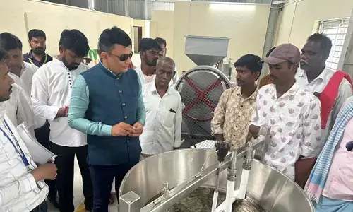 ವಿಜಯನಗರ | ಶೇಂಗಾ, ಹುಣಸೆ ಹಣ್ಣಿನ ಸಂಸ್ಕರಣಾ ಘಟಕಕ್ಕೆ ಜಿಲ್ಲಾಧಿಕಾರಿ ಎಂ.ಎಸ್.ದಿವಾಕರ್ ಭೇಟಿ