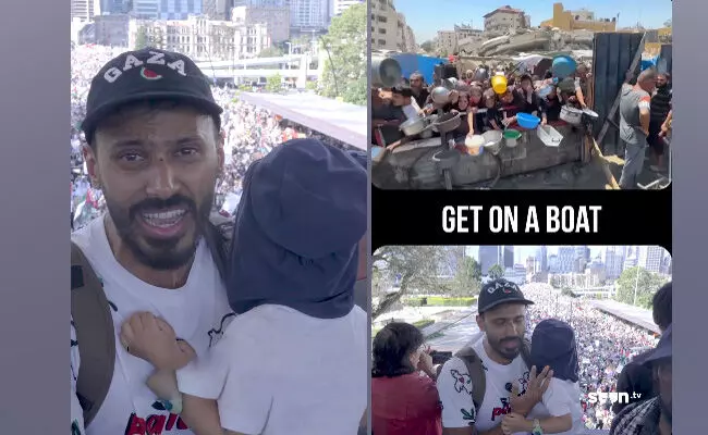 ಅಪ್ಪ ಗಾಝಾಗೆ ಹೋಗುತ್ತಿದ್ದಾರೆ, ಇದೇ ಕೊನೆಯ ಆಯ್ಕೆ: ತಮ್ಮ ಪುಟ್ಟ ಮಗುವಿಗೆ ಭಾವುಕವಾಗಿ ಹೇಳಿದ ಪತ್ರಕರ್ತ ಯೂಸುಫ್ ಉಮರ್ ಅಪ್ಪ ಗಾಝಾಗೆ ಹೋಗುತ್ತಿದ್ದಾರೆ, ಇದೇ ಕೊನೆಯ ಆಯ್ಕೆ: ತಮ್ಮ ಪುಟ್ಟ ಮಗುವಿಗೆ ಭಾವುಕವಾಗಿ ಹೇಳಿದ ಪತ್ರಕರ್ತ ಯೂಸುಫ್ ಉಮರ್