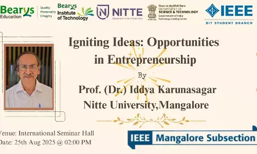 ಬಿಐಟಿಯಲ್ಲಿ “ಇಗ್ನೈಟಿಂಗ್ ಐಡಿಯಾಸ್” ಕಾರ್ಯಕ್ರಮ: ಉದ್ಯಮಶೀಲತೆಯ ಅವಕಾಶಗಳ ಕುರಿತು ಉಪನ್ಯಾಸ