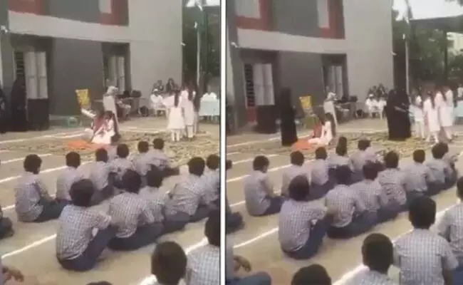 ಗುಜರಾತ್: ನಾಟಕದಲ್ಲಿ ಬುರ್ಕಾಧಾರಿ ಬಾಲಕಿಯರನ್ನು ‘ಭಯೋತ್ಪಾದಕ’ರನ್ನಾಗಿ ಬಿಂಬಿಸಿದ್ದ ಶಾಲೆಗೆ ಕ್ಲೀನ್ ಚಿಟ್