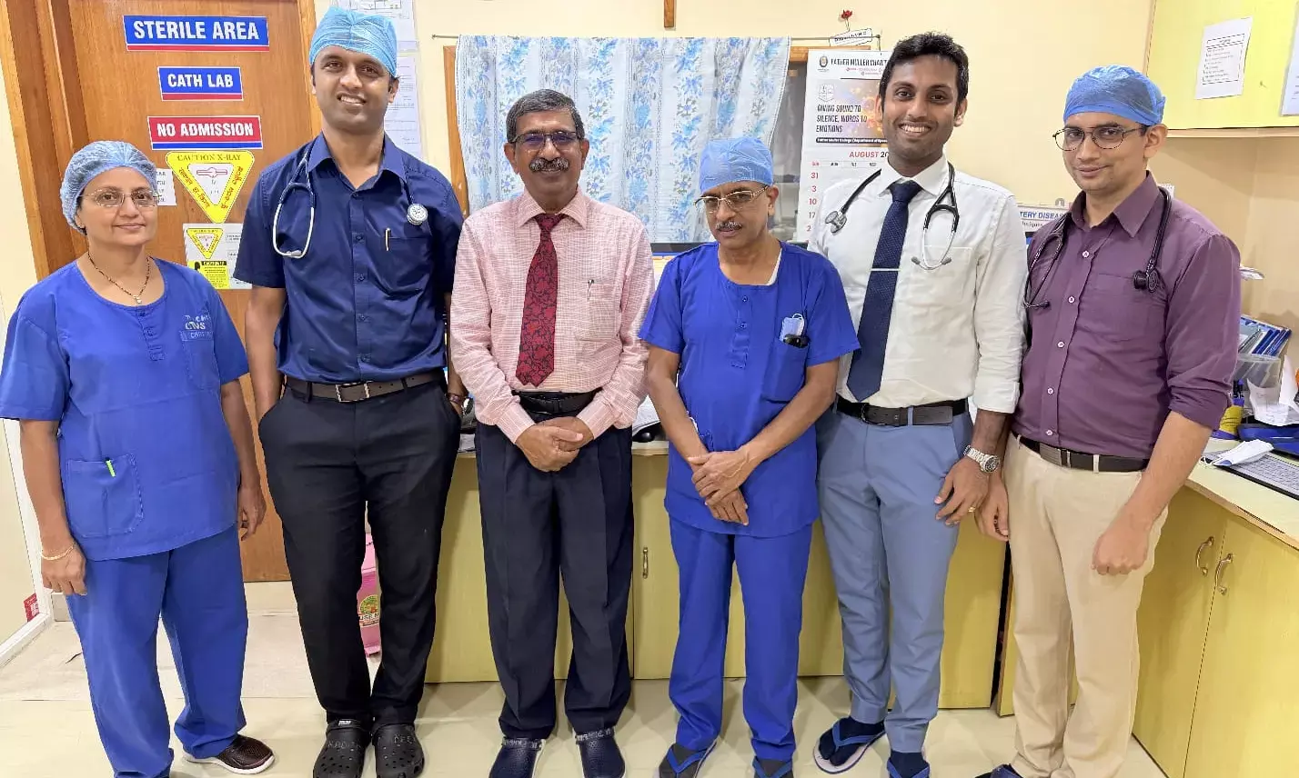 ಫಾದರ್ ಮುಲ್ಲರ್ ವೈದ್ಯಕೀಯ ಕಾಲೇಜು ಆಸ್ಪತ್ರೆಯಲ್ಲಿ ವಿನೂತನ ಶೈಲಿಯ ಚಿಕಿತ್ಸೆಯಿಂದ ಹೃದ್ರೋಗಿಗೆ ಜೀವದಾನ