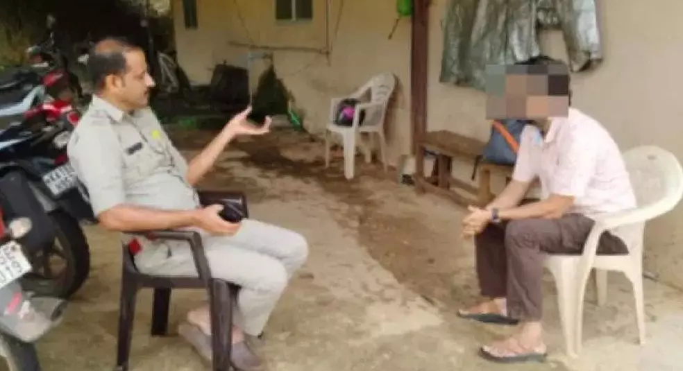 ಶಿವಮೊಗ್ಗ | ಆತ್ಮಹತ್ಯೆಗೆ ಮುಂದಾಗಿದ್ದ ಯುವಕ : ಮನಃಪರಿವರ್ತಿಸಿ ಊರಿಗೆ ಕಳಿಸಿದ ಎಸ್​​ಐ