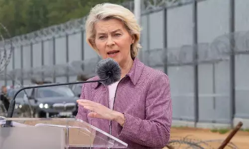 ಇಯು ಅಧ್ಯಕ್ಷೆಯ ವಿಮಾನದ ಜಿಪಿಎಸ್ ವ್ಯವಸ್ಥೆ ನಿಷ್ಕ್ರಿಯ: ರಶ್ಯದ ಮೇಲೆ ಶಂಕೆ