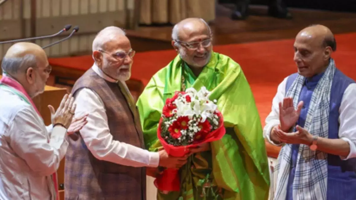 ಉಪರಾಷ್ಟ್ರಪತಿಯಾಗಿ ಎನ್‌ಡಿಎ ಅಭ್ಯರ್ಥಿ ಸಿಪಿ ರಾಧಾಕೃಷ್ಣನ್ ಆಯ್ಕೆ