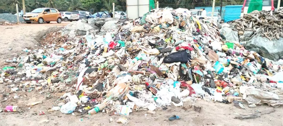 ಗೋಕರ್ಣದಲ್ಲಿ ವಿಲೇವಾರಿಯಾಗದ ತ್ಯಾಜ್ಯ