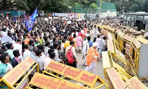 ಬೆಂಗಳೂರು | ಒಳಮೀಸಲಾತಿ ಹಂಚಿಕೆಯಲ್ಲಿ ಅನ್ಯಾಯ ಆರೋಪ : ನಾಲ್ಕು ಸಮುದಾಯಗಳ ತೀವ್ರ ಆಕ್ರೋಶ, ಬೃಹತ್ ಪ್ರತಿಭಟನೆ