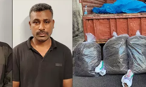 ಉಡುಪಿ| ಗೂಡ್ಸ್ ಲಾರಿಯಲ್ಲಿ ಗಾಂಜಾ ಸಾಗಾಟ: ಇಬ್ಬರು ಆರೋಪಿಗಳ ಬಂಧನ