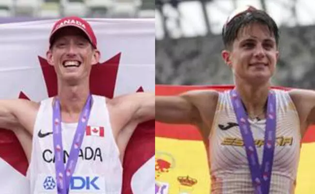 ವಿಶ್ವ ಅತ್ಲೆಟಿಕ್ಸ್ ಚಾಂಪಿಯನ್ಶಿಪ್ಸ್ 2025 : ವೇಗದ ನಡಿಗೆಯಲ್ಲಿ ಡನ್ಫೀ, ಪೆರೆಝ್ಗೆ ಚಿನ್ನ ವಿಶ್ವ ಅತ್ಲೆಟಿಕ್ಸ್ ಚಾಂಪಿಯನ್ಶಿಪ್ಸ್ 2025 : ವೇಗದ ನಡಿಗೆಯಲ್ಲಿ ಡನ್ಫೀ, ಪೆರೆಝ್ಗೆ ಚಿನ್ನ