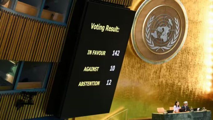 ವಿಶ್ವಸಂಸ್ಥೆಯಲ್ಲಿ ಫೆಲೆಸ್ತೀನ್ ಪರ ಮತಚಲಾಯಿಸಿದ ಭಾರತ