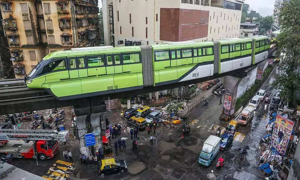 ಮುಂಬೈ | ತಾಂತ್ರಿಕ ದೋಷ; ಹಠಾತ್ ನಿಂತ ಮೋನೋ ರೈಲು