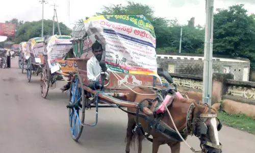 ವಿಜಯಪುರಕ್ಕೆ 371 ಜೆ ಮೀಸಲಾತಿ ನೀಡುವಂತೆ ಆಗ್ರಹಿಸಿ ಧರಣಿ