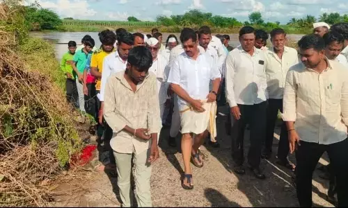 ಅಫಜಲಪುರ | ಮಳೆ ಹಾನಿಗೊಳಗಾದ ಜಮೀನಿಗೆ ಮಾಜಿ ಸಚಿವ ಮಾಲೀಕಯ್ಯ ಗುತ್ತೇದಾರ್ ಭೇಟಿ : ಪರಿಹಾರಕ್ಕೆ ಆಗ್ರಹ