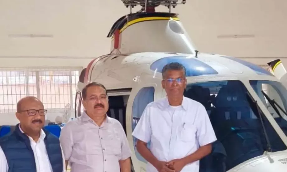 ಹೊಸ ಹೆಲಿಕಾಪ್ಟರ್ ಖರೀದಿಸಿದ ಸಚಿವ ಸತೀಶ್ ಜಾರಕಿಹೊಳಿ