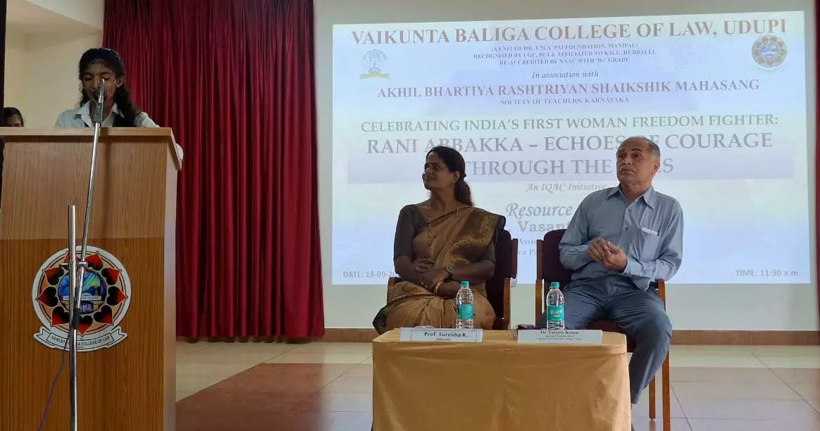 ಅಬ್ಬಕ್ಕಳ ಧೈರ್ಯ, ಸಾಹಸ ಆದರ್ಶವಾಗಬೇಕು: ವಸಂತ್ ಕುಮಾರ್ ಅಬ್ಬಕ್ಕಳ ಧೈರ್ಯ, ಸಾಹಸ ಆದರ್ಶವಾಗಬೇಕು: ವಸಂತ್ ಕುಮಾರ್